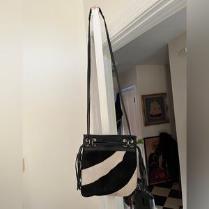 Vintage Zebra Print Shoulder Bag